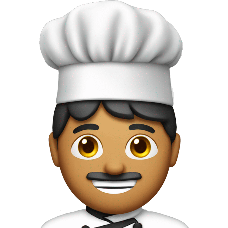 a chef wearing a Mexican flag on his hat emoji