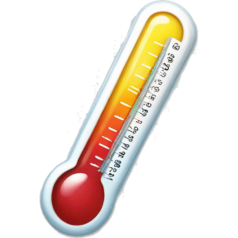 Smiling thermometer emoji