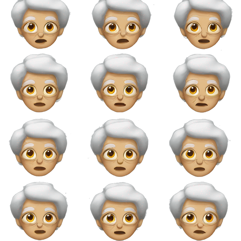 Grandma before drugs emoji