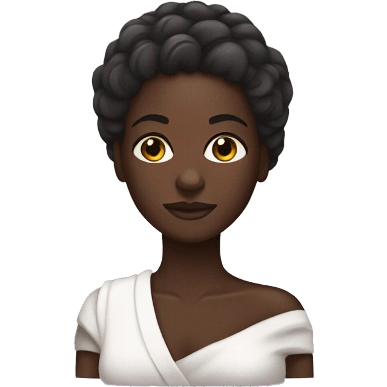 Spa relax dark skin emoji