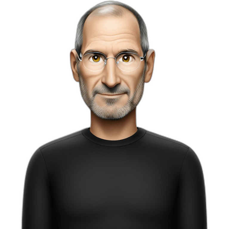 Steve Jobs Apple black jersey emoji