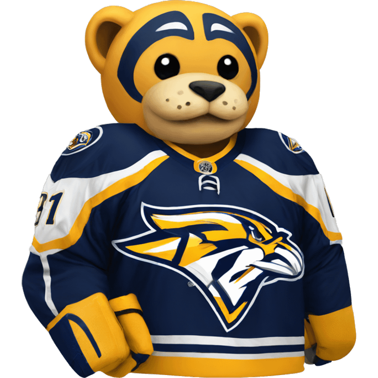 Nashville Predators Mascot emoji