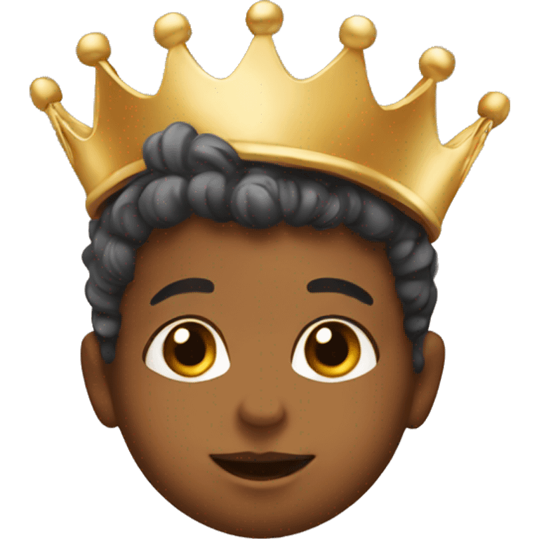 A baby with a crown emoji