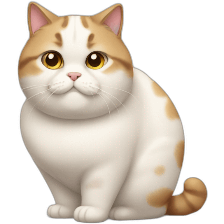 Very fat cute cat emoji