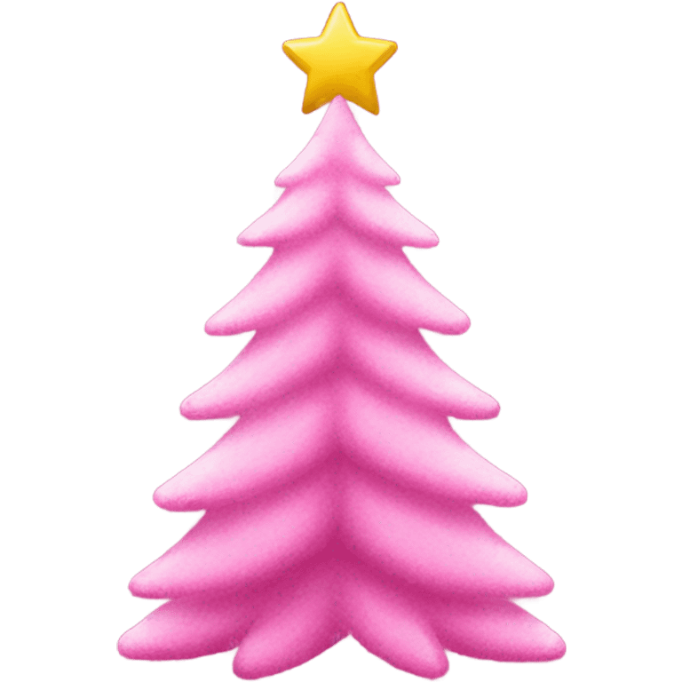 Pink christmas tree emoji