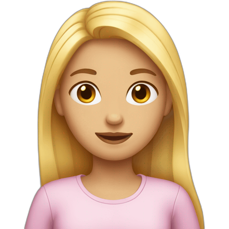 Une fille emoji