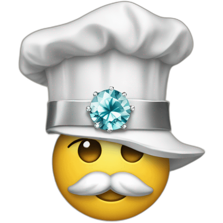 A diamond with cheff hat emoji