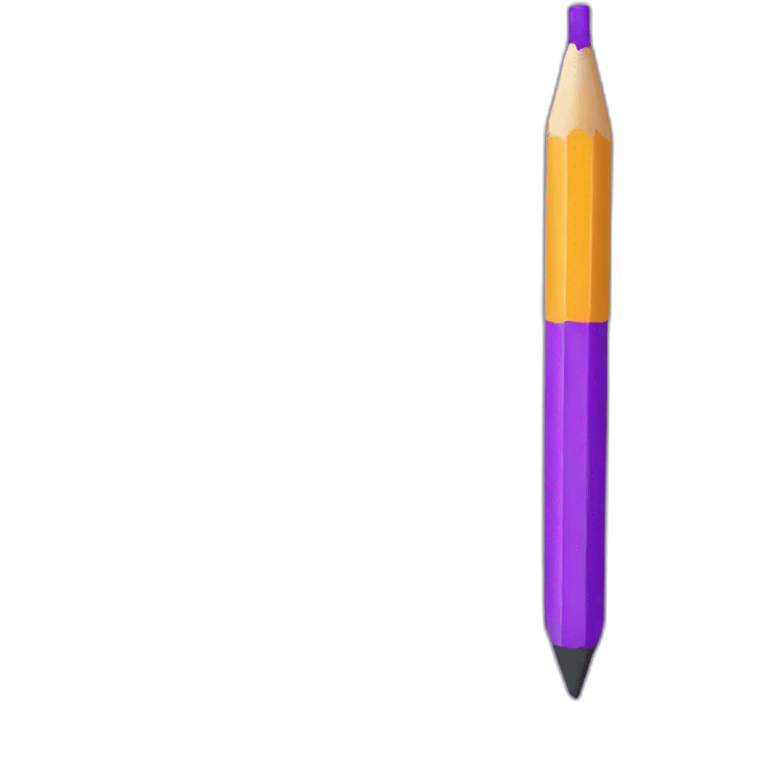 Purple pencils emoji