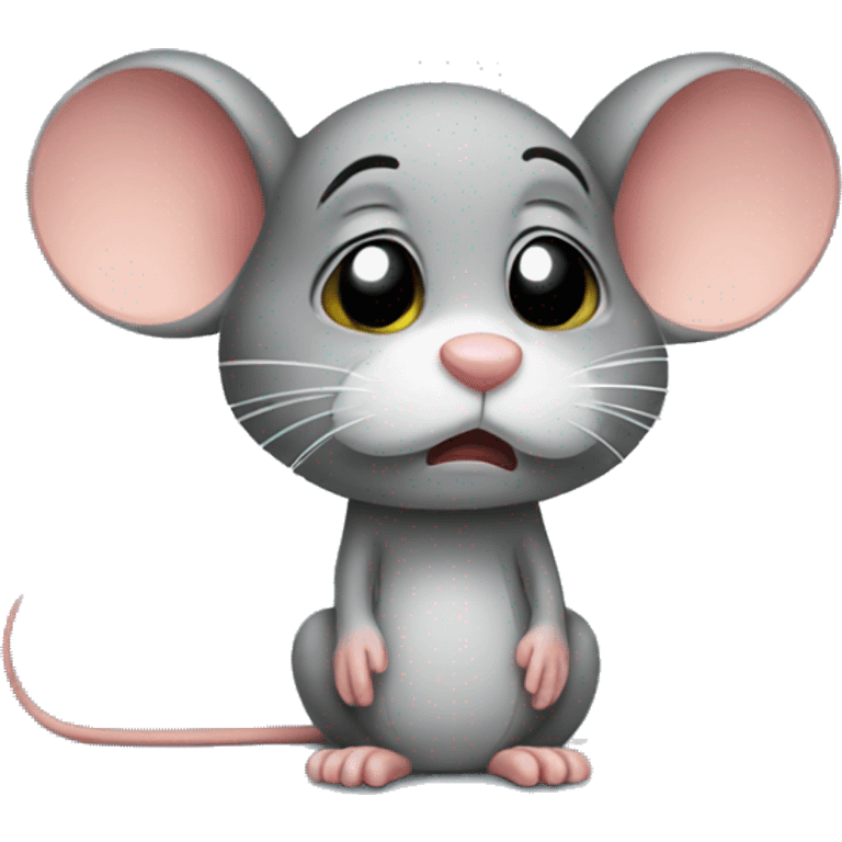 Sad mouse emoji