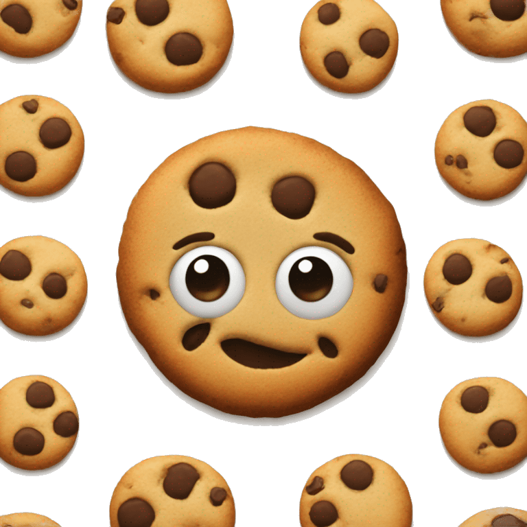 cookie (without face, a realistic cookie) emoji