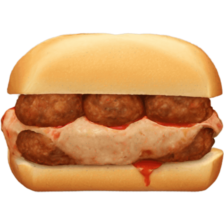 Meatball sandwich emoji