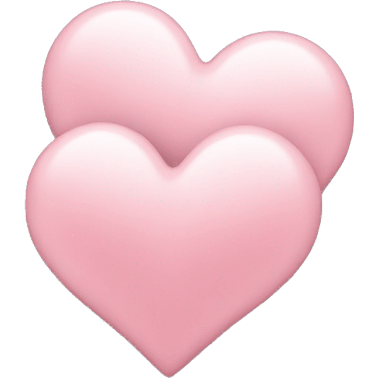 3 light pink hearts emoji