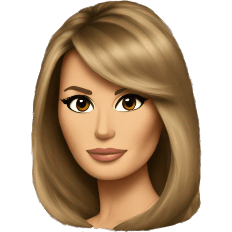 Melania Trump wearing Leopard Print emoji