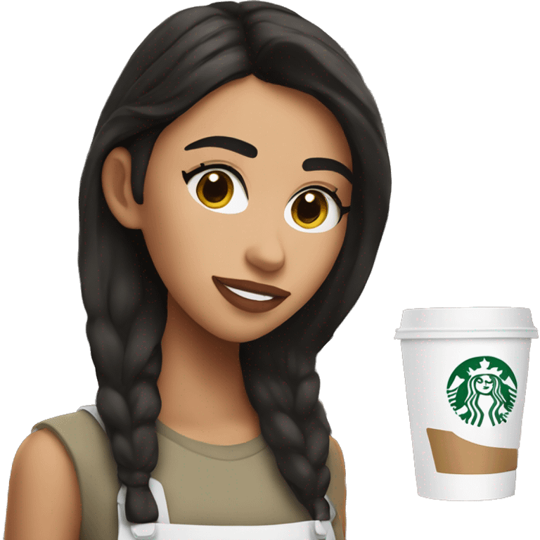 starbucks barista that looks like madison beer emoji