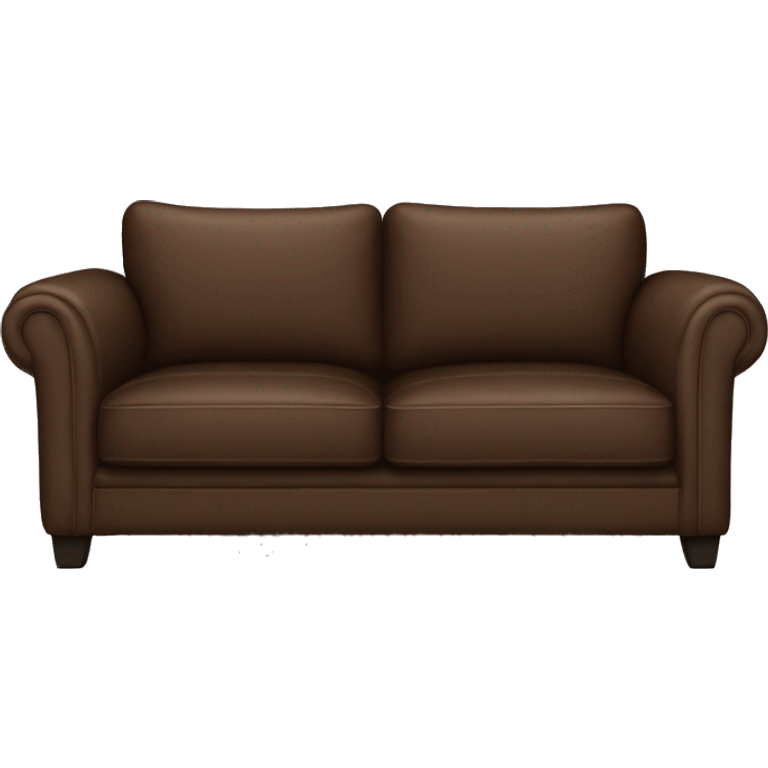 brown loft sofa, realistic emoji