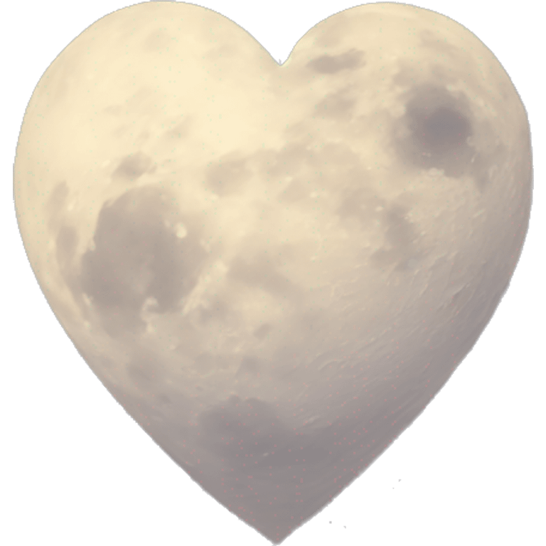 heart shaped moon emoji