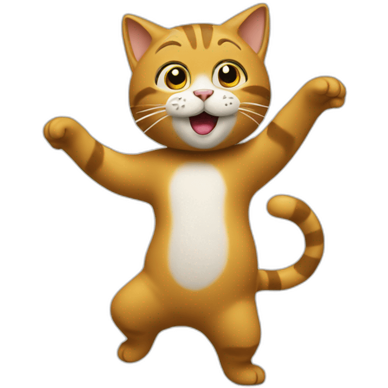 Un chat qui danse emoji