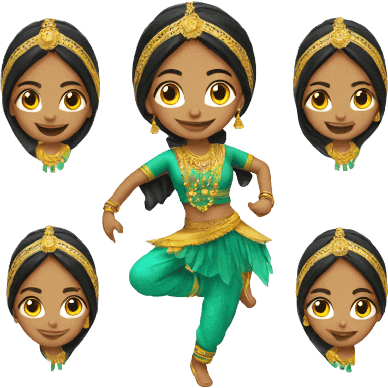 Indian bhangra girl dancer emoji