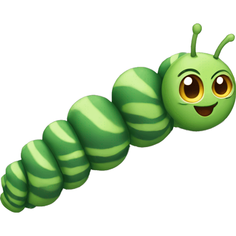 caterpillar feeling loved emoji