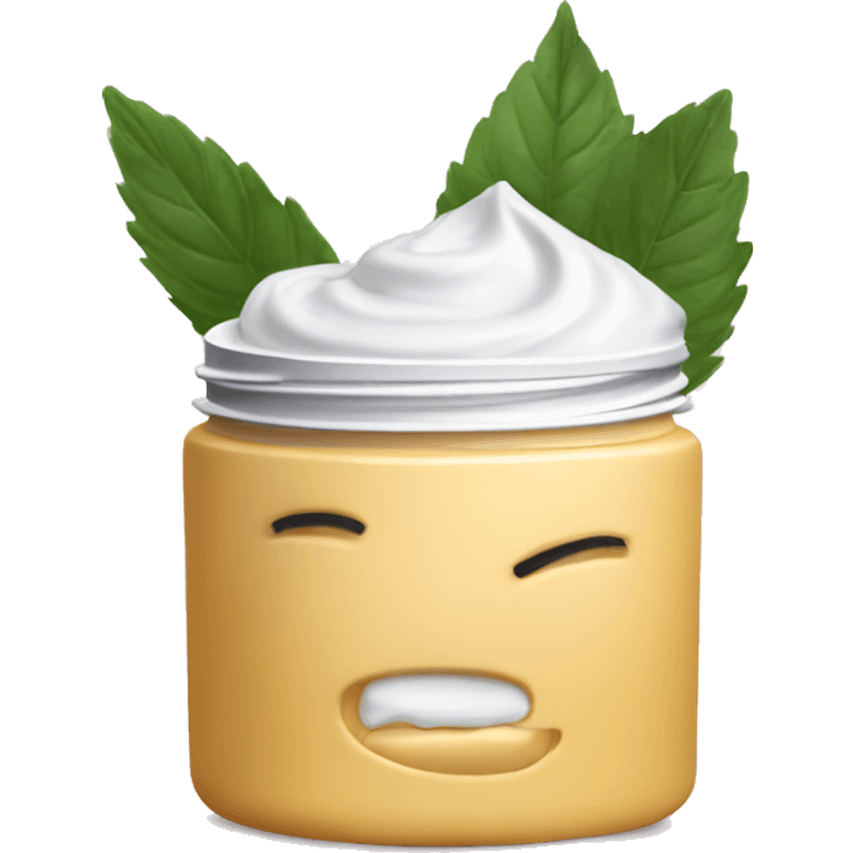 hydrating cream pot emoji