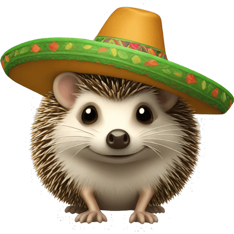 hedgehog in a sambrero  emoji