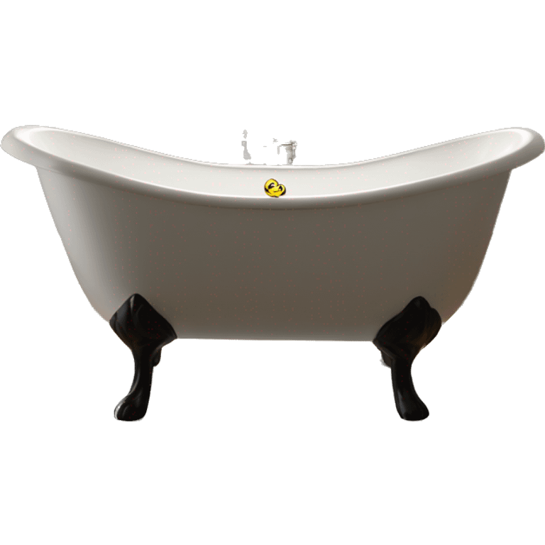 Classic clawfoot tub infront of scenic window emoji