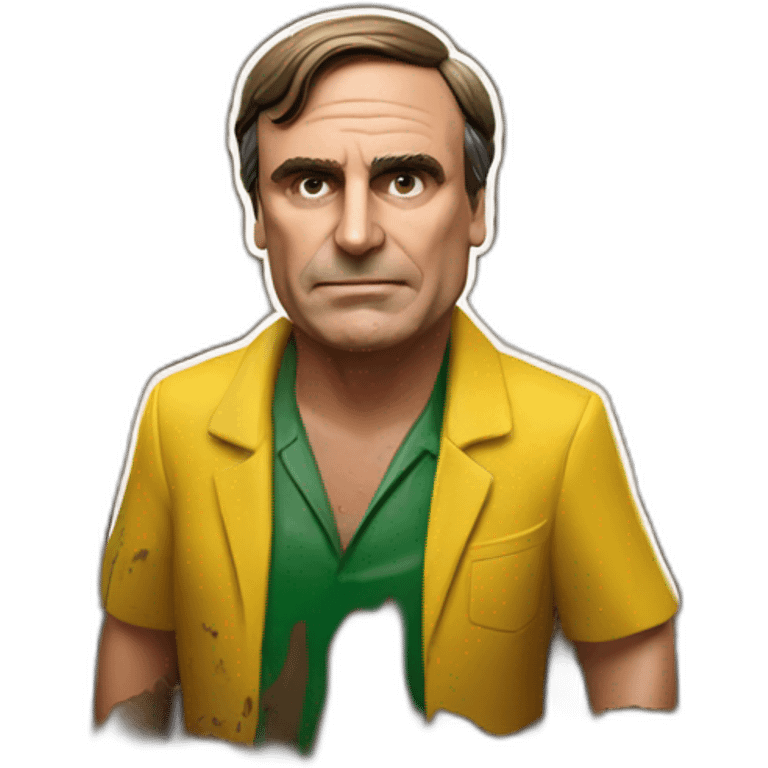 Bolsonaro in the mud emoji