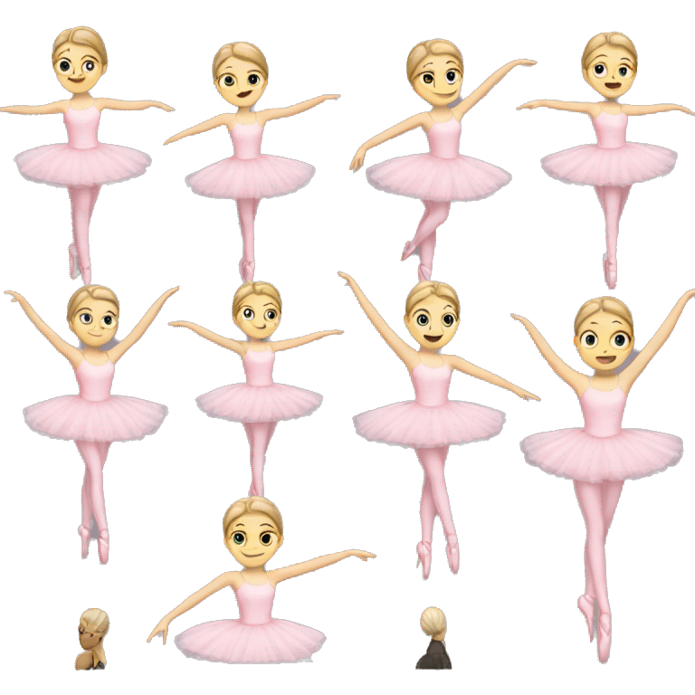 White girl Pink ballerina  emoji