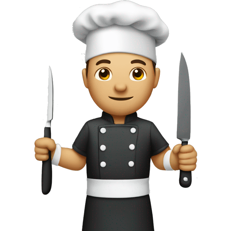 Chef with a knife and pan emoji