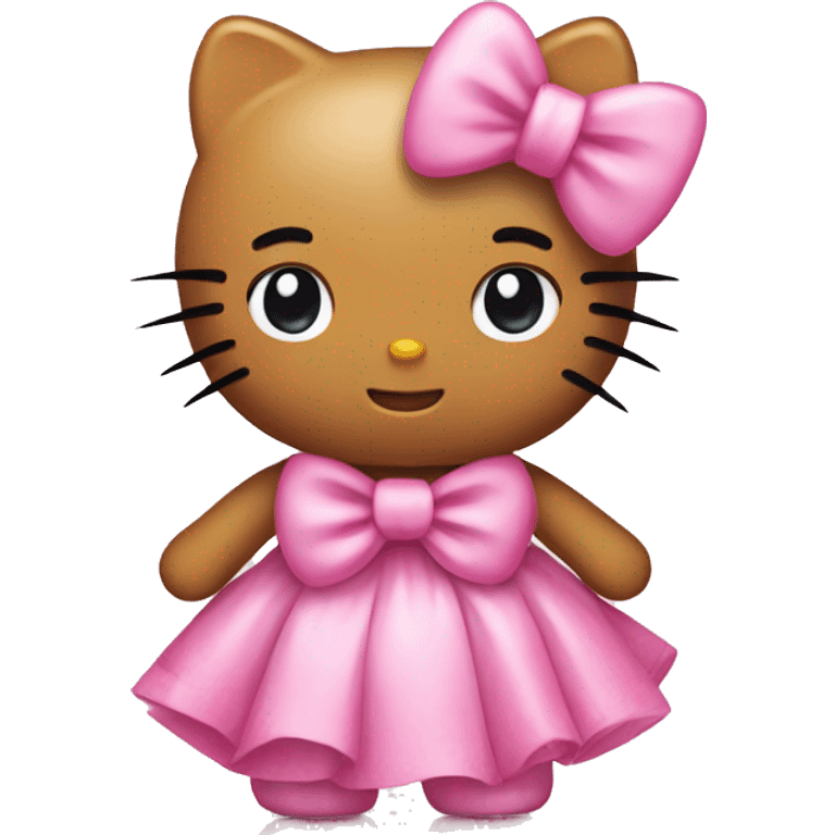 hello kitty with pink bow emoji