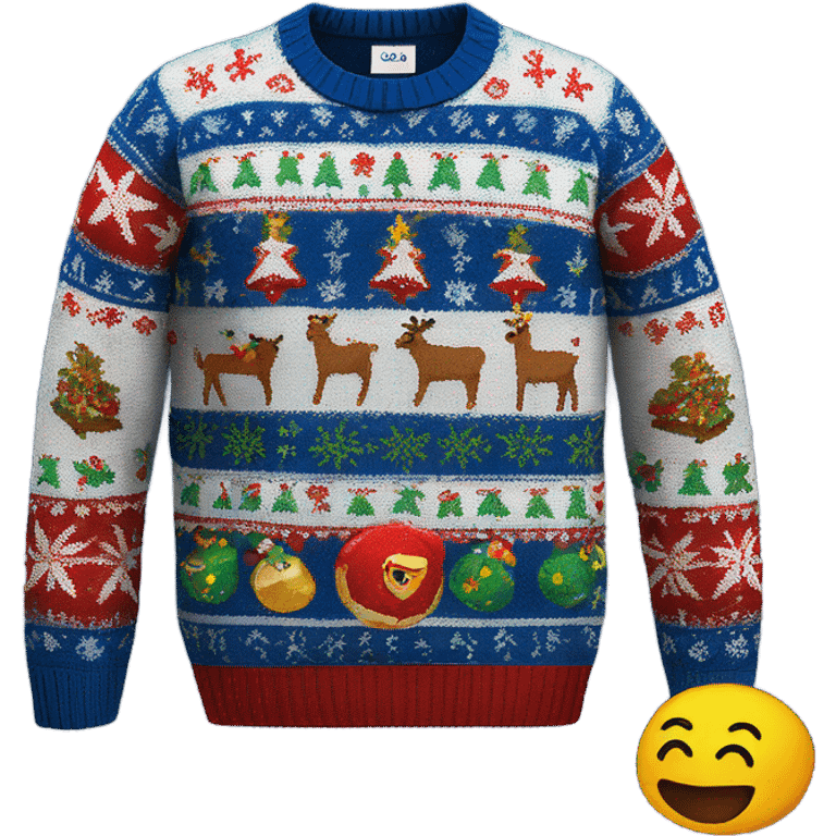 lidl ugly xmas sweater  emoji