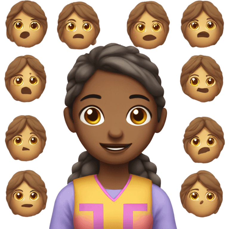 Nña con pastel de cumpleaños  emoji