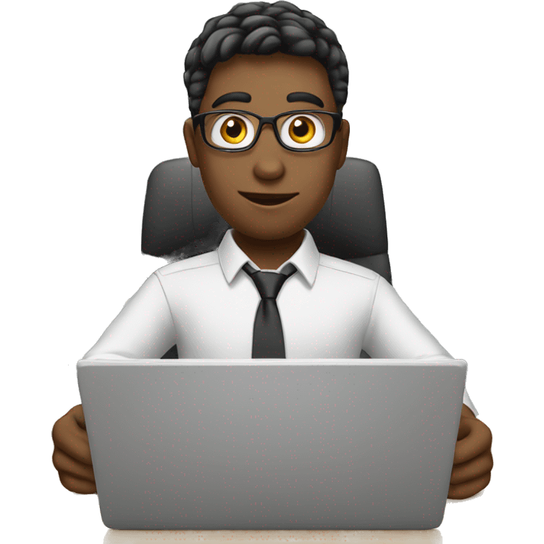 office boy with laptop emoji