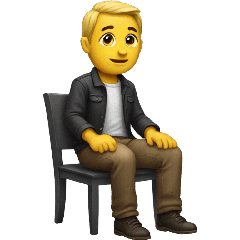 Sitting  emoji