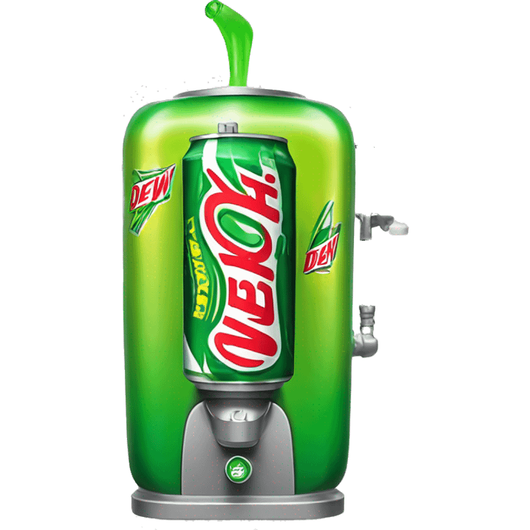 Mtn dew slurping machine  emoji