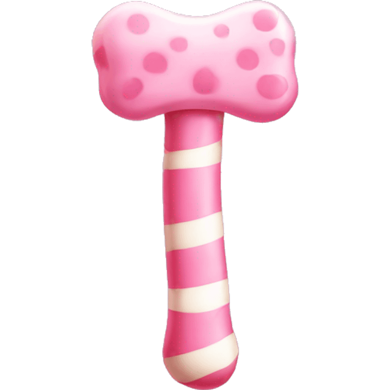 pink candy bone emoji