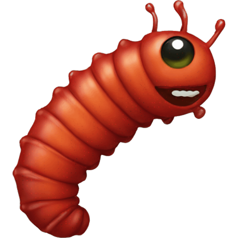 red larva emoji