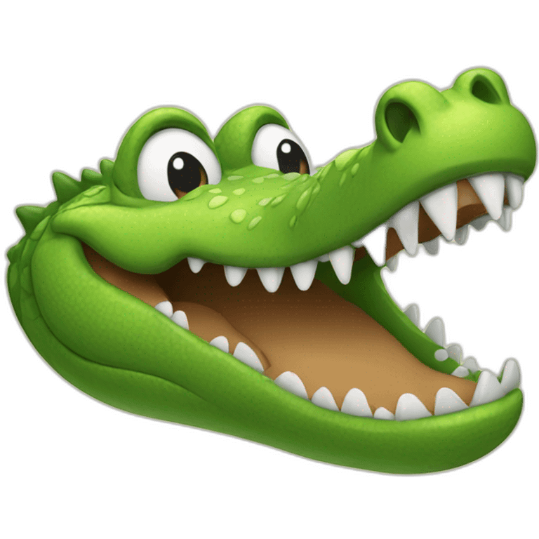 laughing crocodile emoji