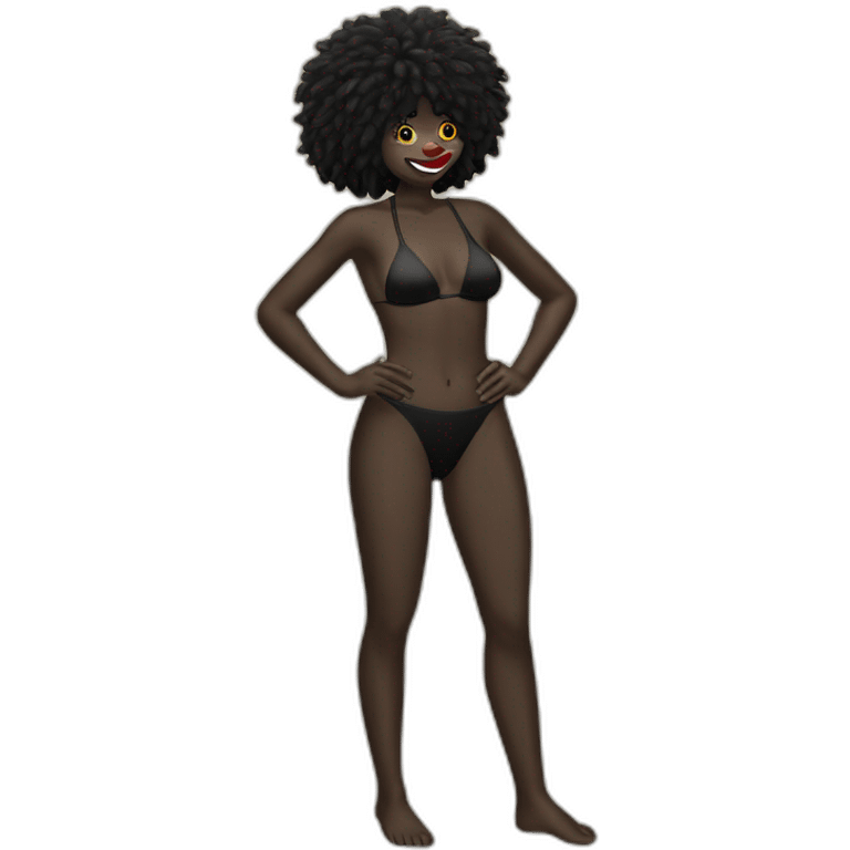 Sexy swimwear gollywog nice emoji