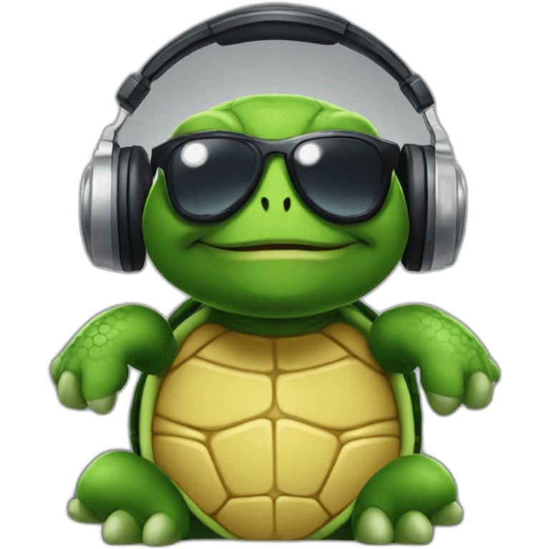 dj turtle emoji