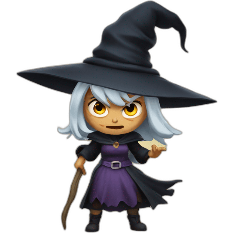 Angry witch emoji