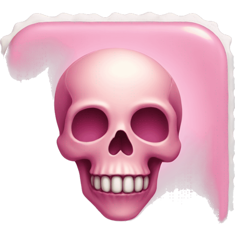 skull stamp pink color pill emoji