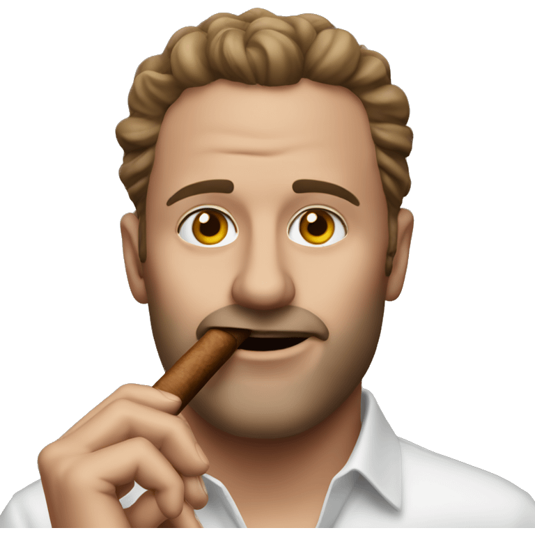 andrew tate with cigar emoji