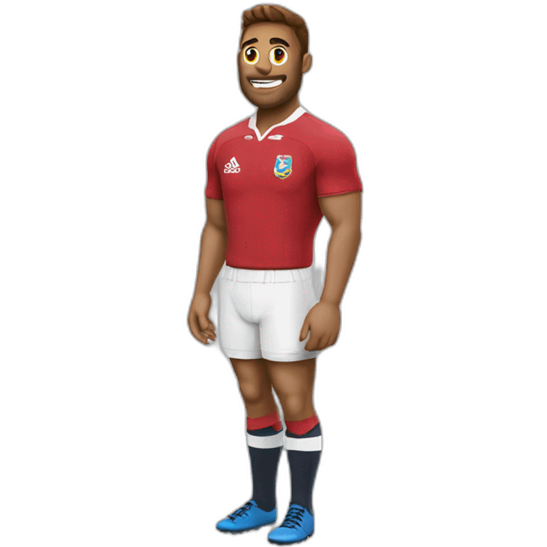 Un rugbyman qui fait une passe emoji