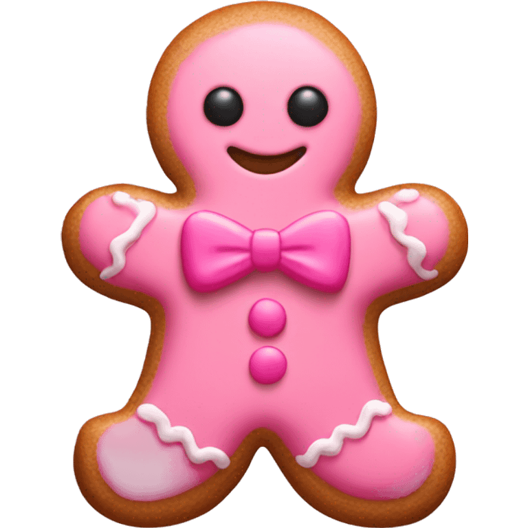 Pink gingerbread  emoji