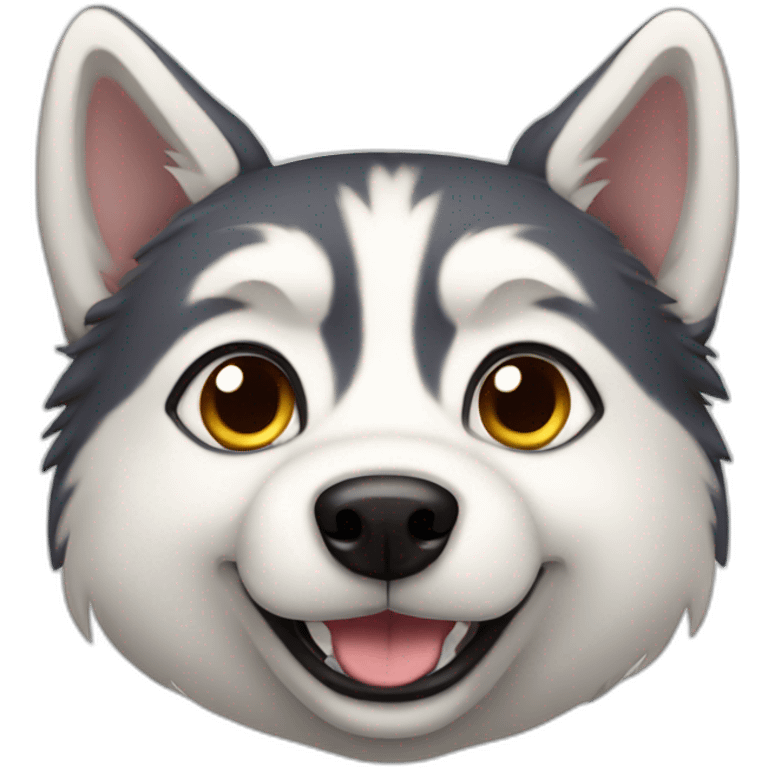 Husky dog emoji