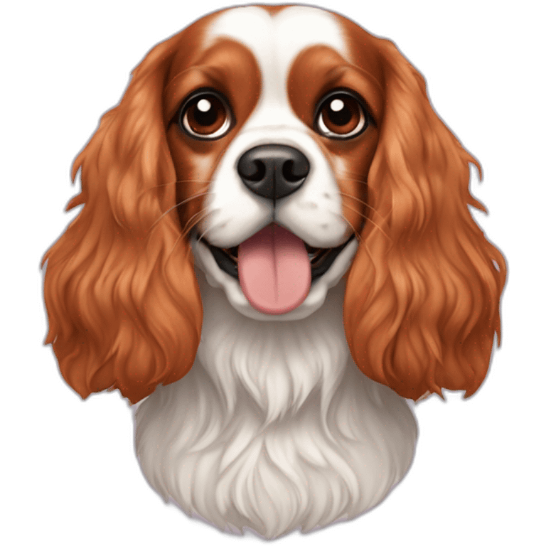 beetle bug on a cavalier king charles spaniel  emoji