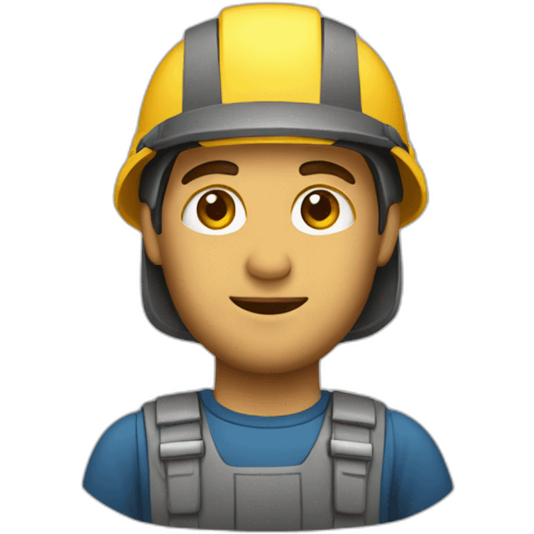 trabajador com casco emoji