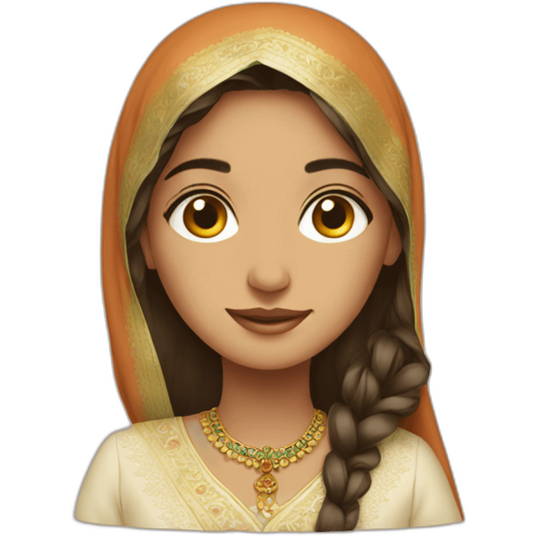 Traditional Pakistani girl emoji