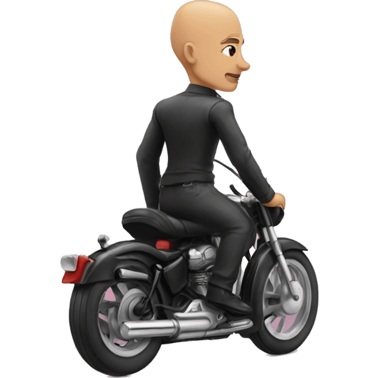 Bald-man-riding-pussycat emoji